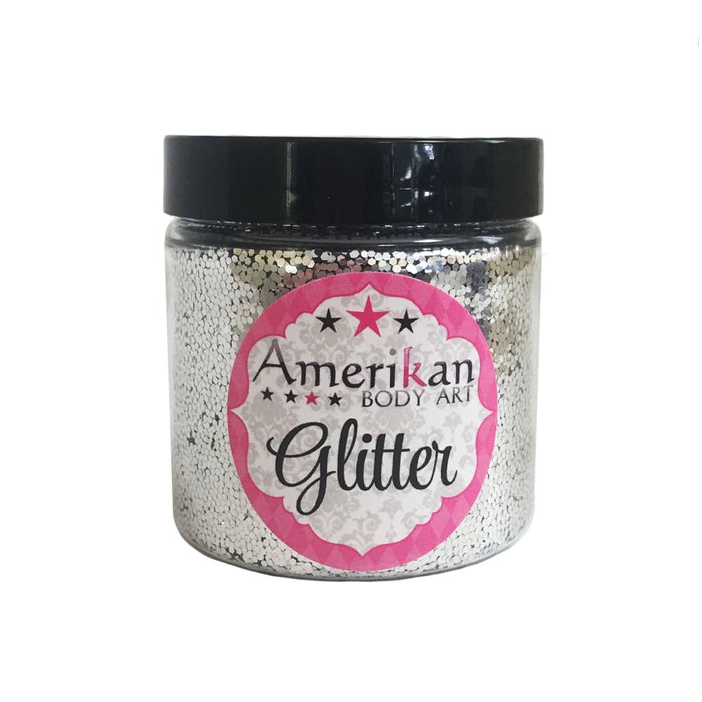 Amerikan Body Art Chrome Silver Chunky Glitter