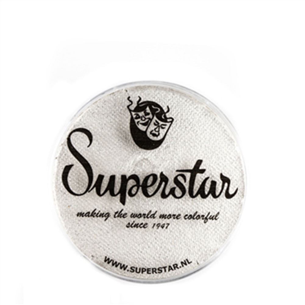 Superstar Face Paint - Silver White Shimmer With Glitter 064