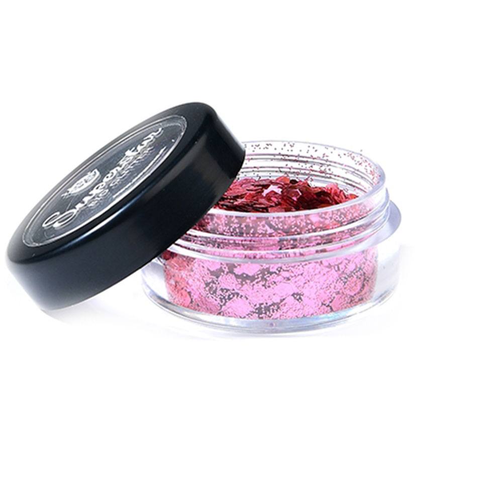 Superstar | Biodegradable Loose Chunky Glitter Mix - Rose Pink (6ml jar)