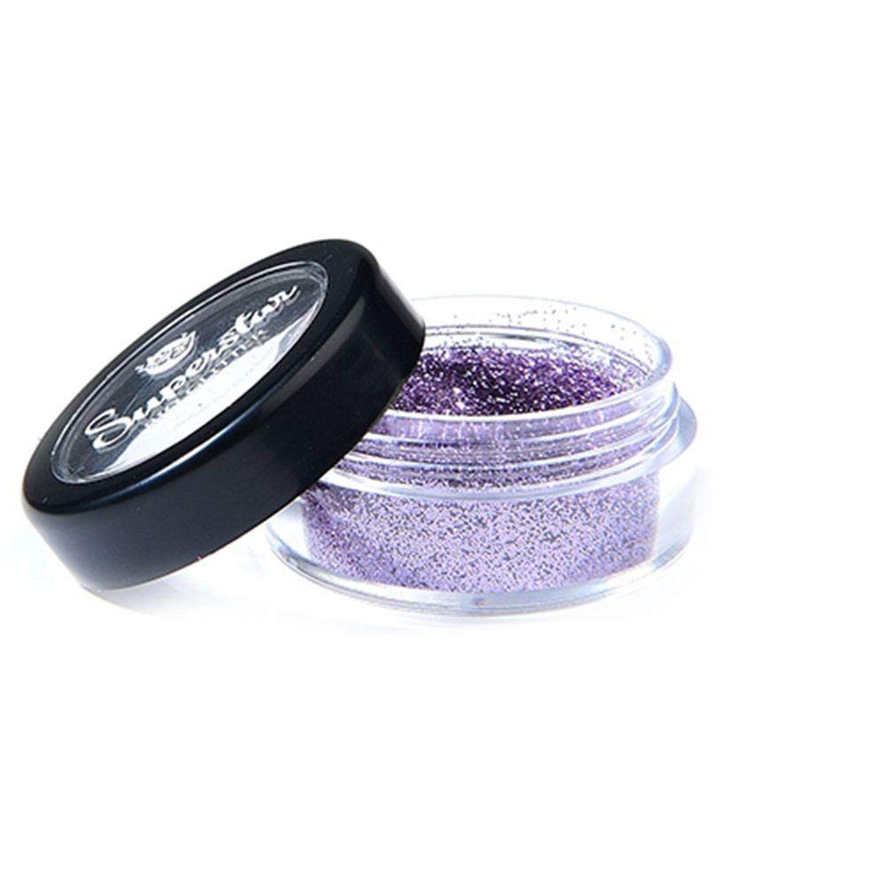 Superstar Biodegradable Loose Fine Glitter - Violet (6 ml), Cosmetic Grade, Ecofriendly Glitter for Face, Body, Hair, Women's