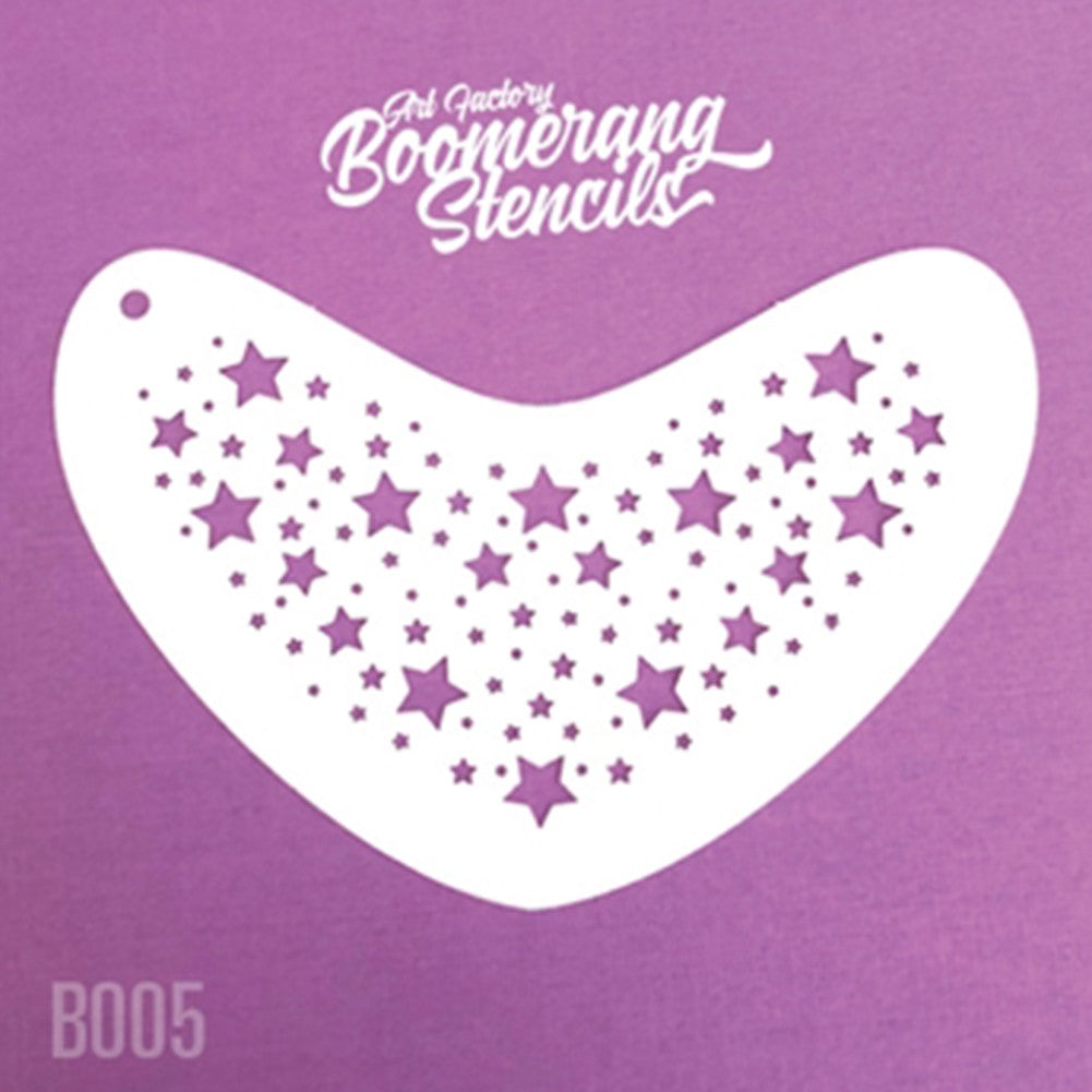 Art Factory Boomerang Stencil - Star Twinkle (B005)