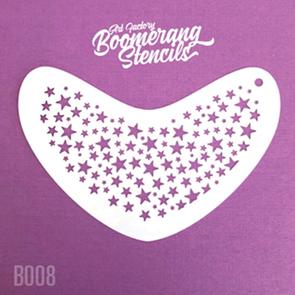 Art Factory Boomerang Stencil - Stars (B008)
