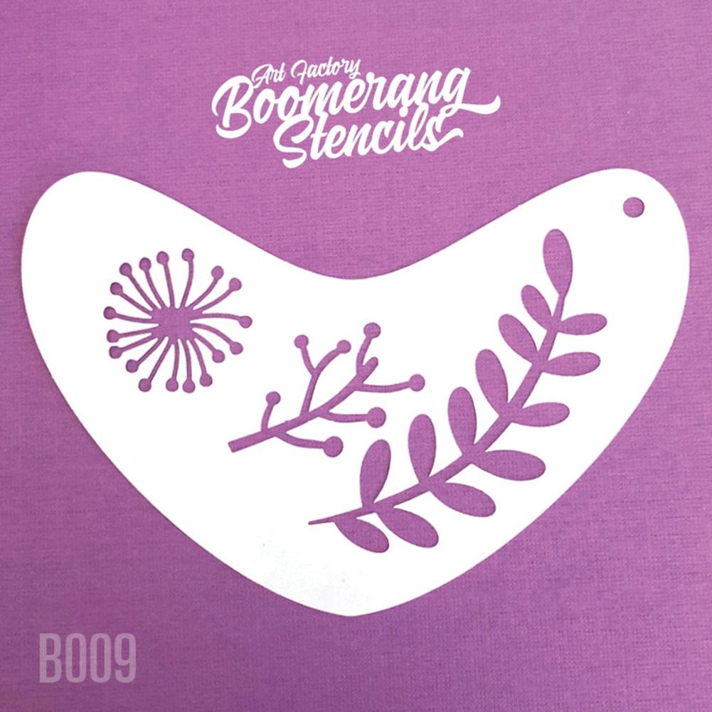 Art Factory Boomerang Stencil - Boho Leaves (B009)