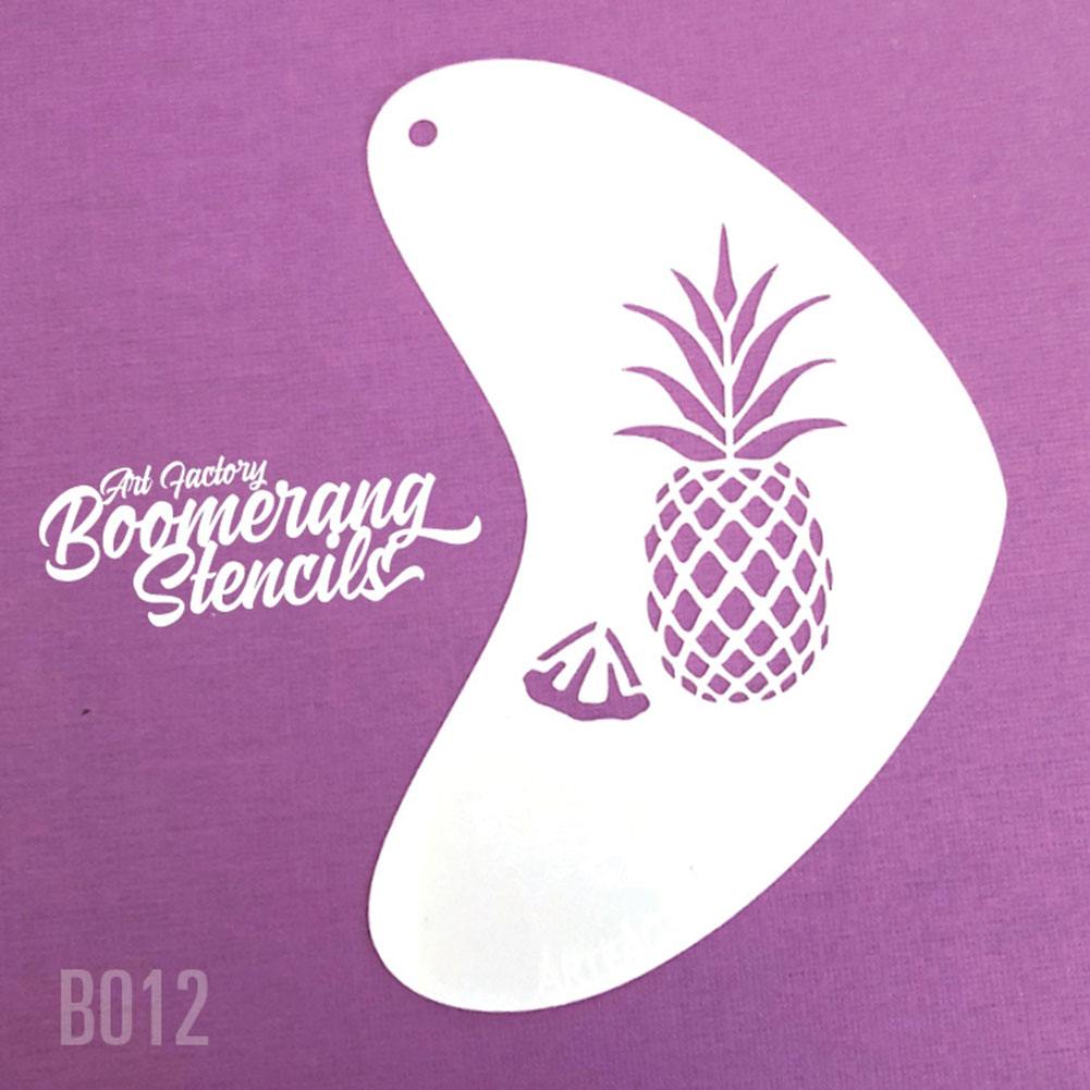 Art Factory Boomerang Stencil - Pineapple (B012)