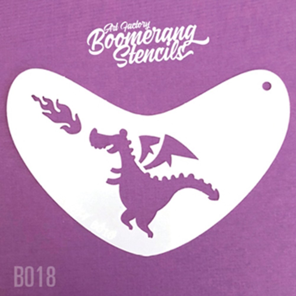 Art Factory Boomerang Stencil - Cute Dragon (B018)