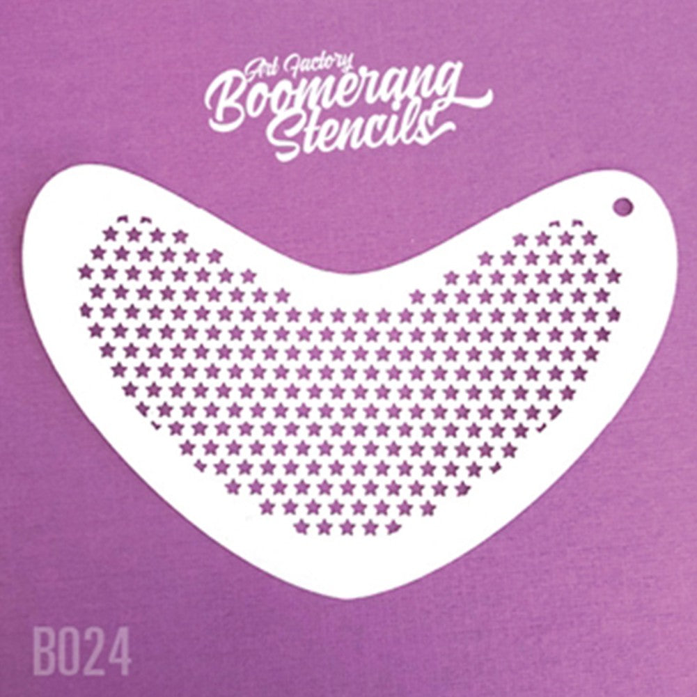 Art Factory Boomerang Stencil - Small Stars (B024)