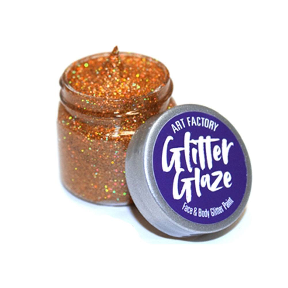 Art Factory Glitter Glaze - Orange (1 oz)