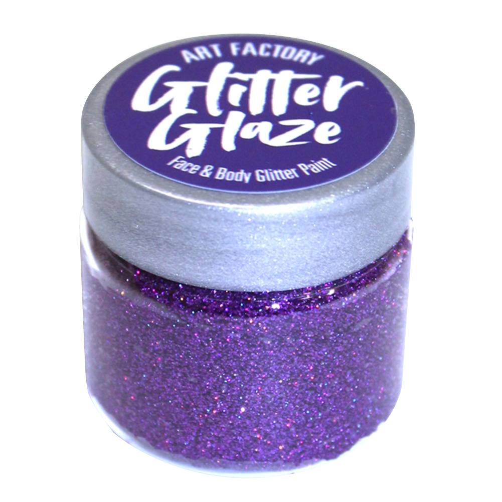 Art Factory Glitter Glaze -  Purple (1 oz)