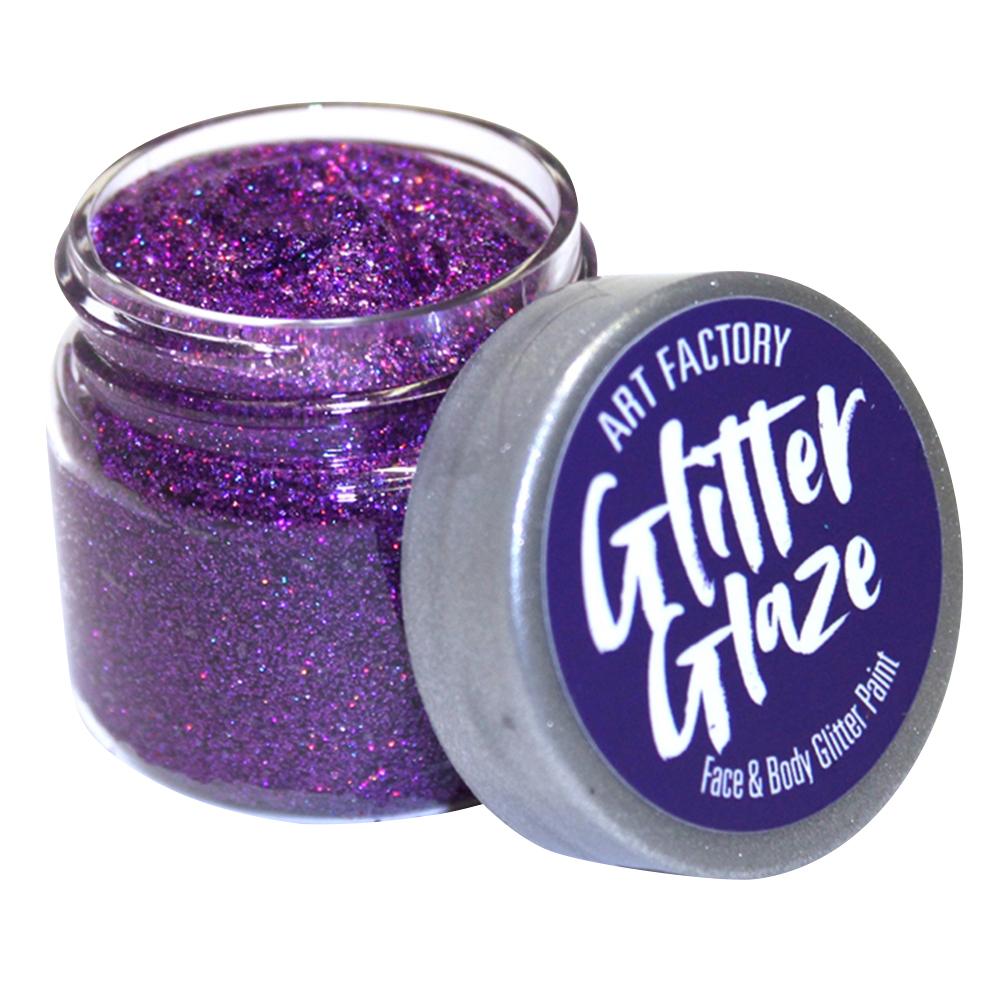 Art Factory Glitter Glaze -  Purple (1 oz)