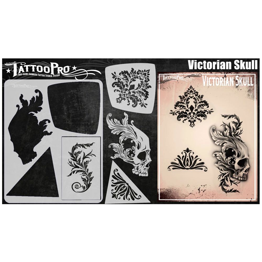 Tattoo Pro Stencils - Victorian Skull