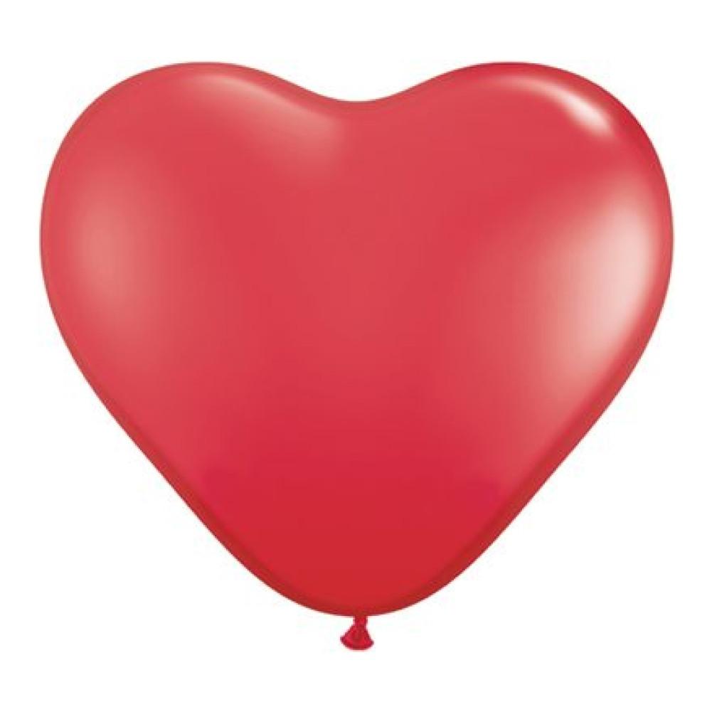 Heart Shaped Balloons - 6&quot; (100/bag)