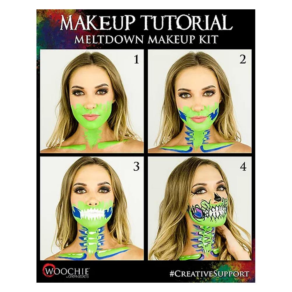 Woochie Water Activated Halloween Makeup Kit - Meltdown