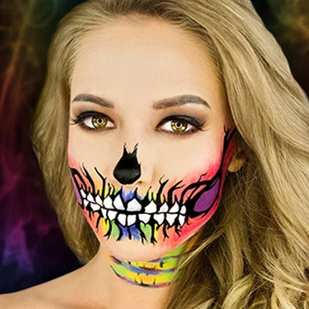Woochie Water Activated Halloween Makeup Kit - Rainbow Skull