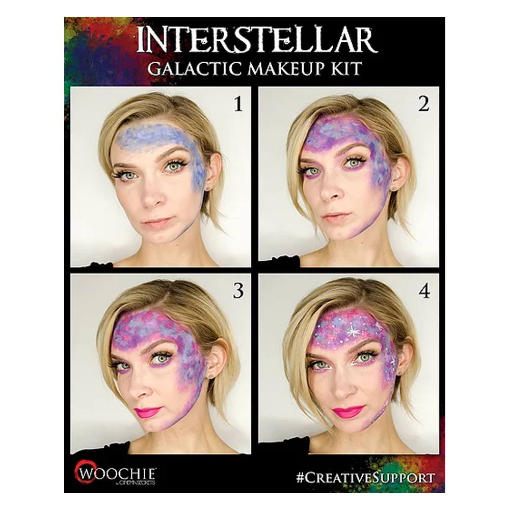 Woochie Water Activated Halloween Makeup Kit - Galactic