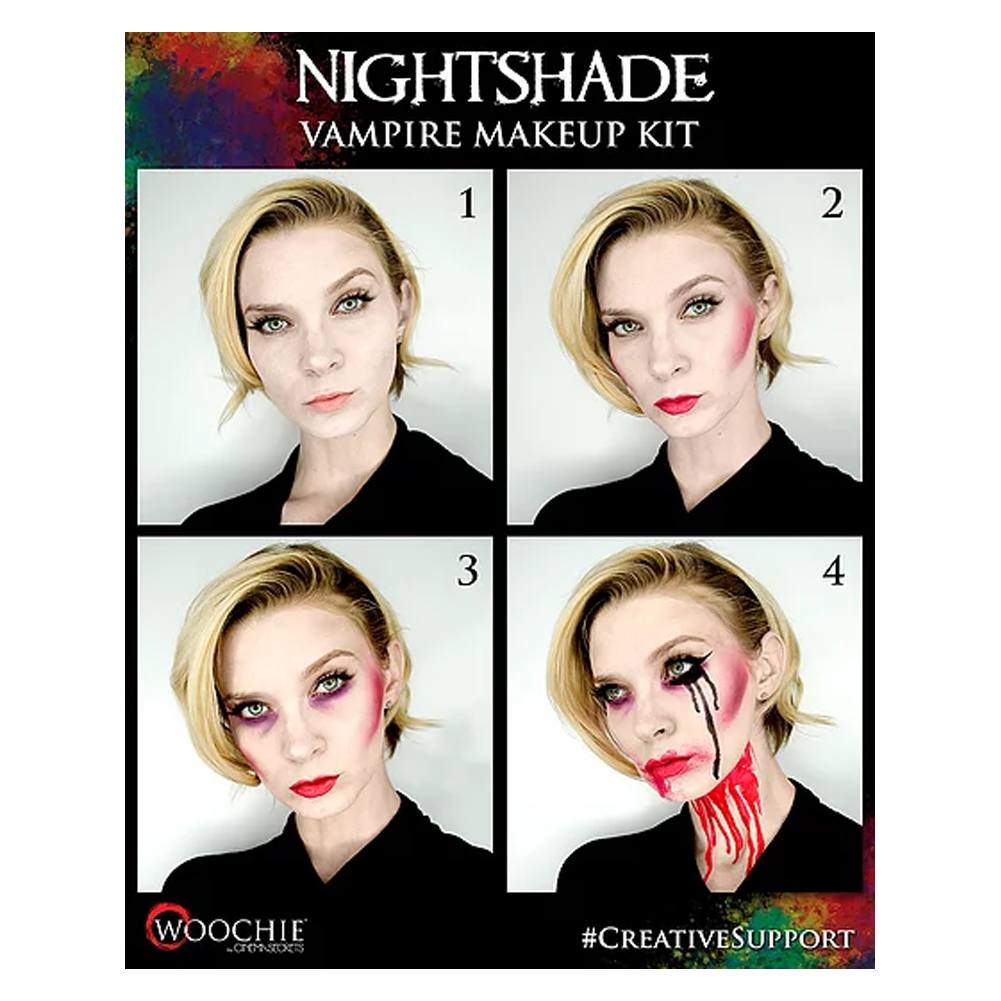 bluse afsnit mesh Woochie Water Activated Halloween Makeup Kit - Vampire | Facepaint -  Facepaint.com