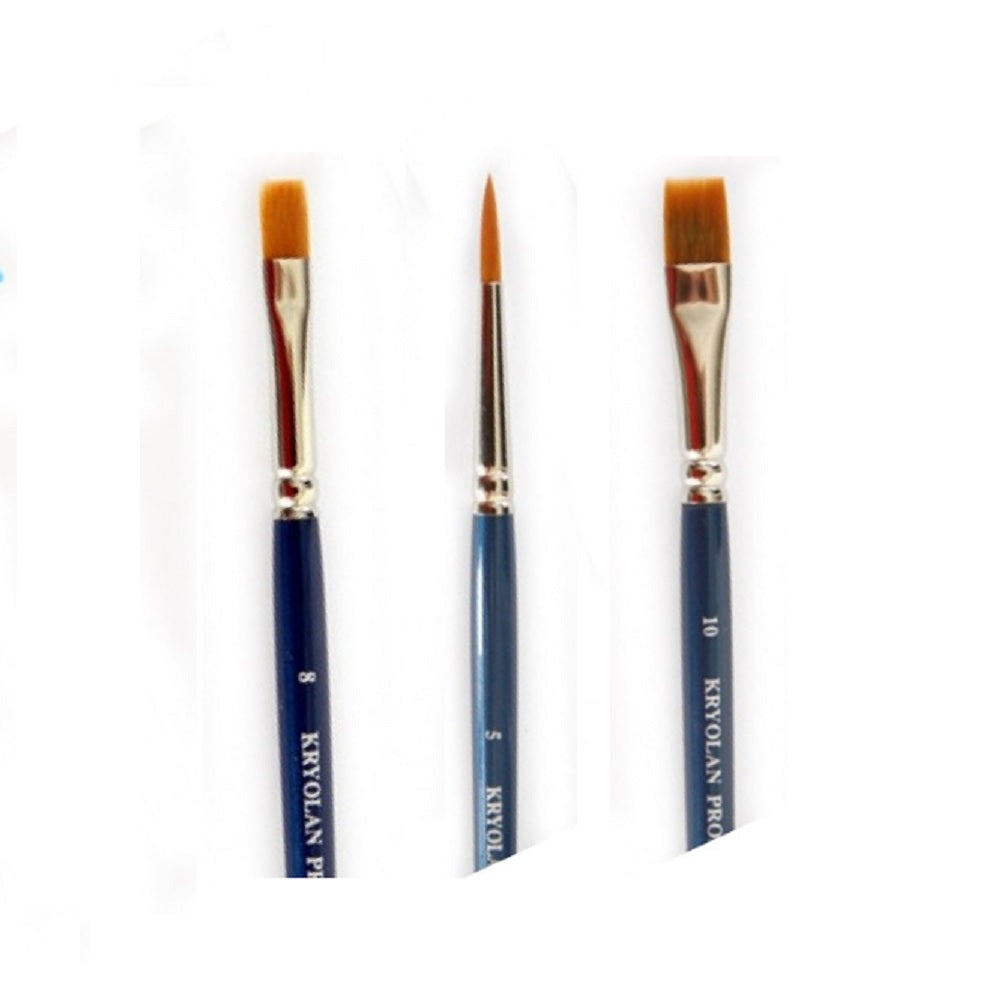 Kryolan Build Your Own Brush Set (Pick 3+ Styles)