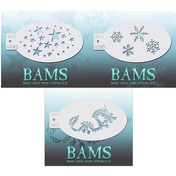 Bad Ass Mini Stencils Build Your Own Set (Pick 3+ Styles)