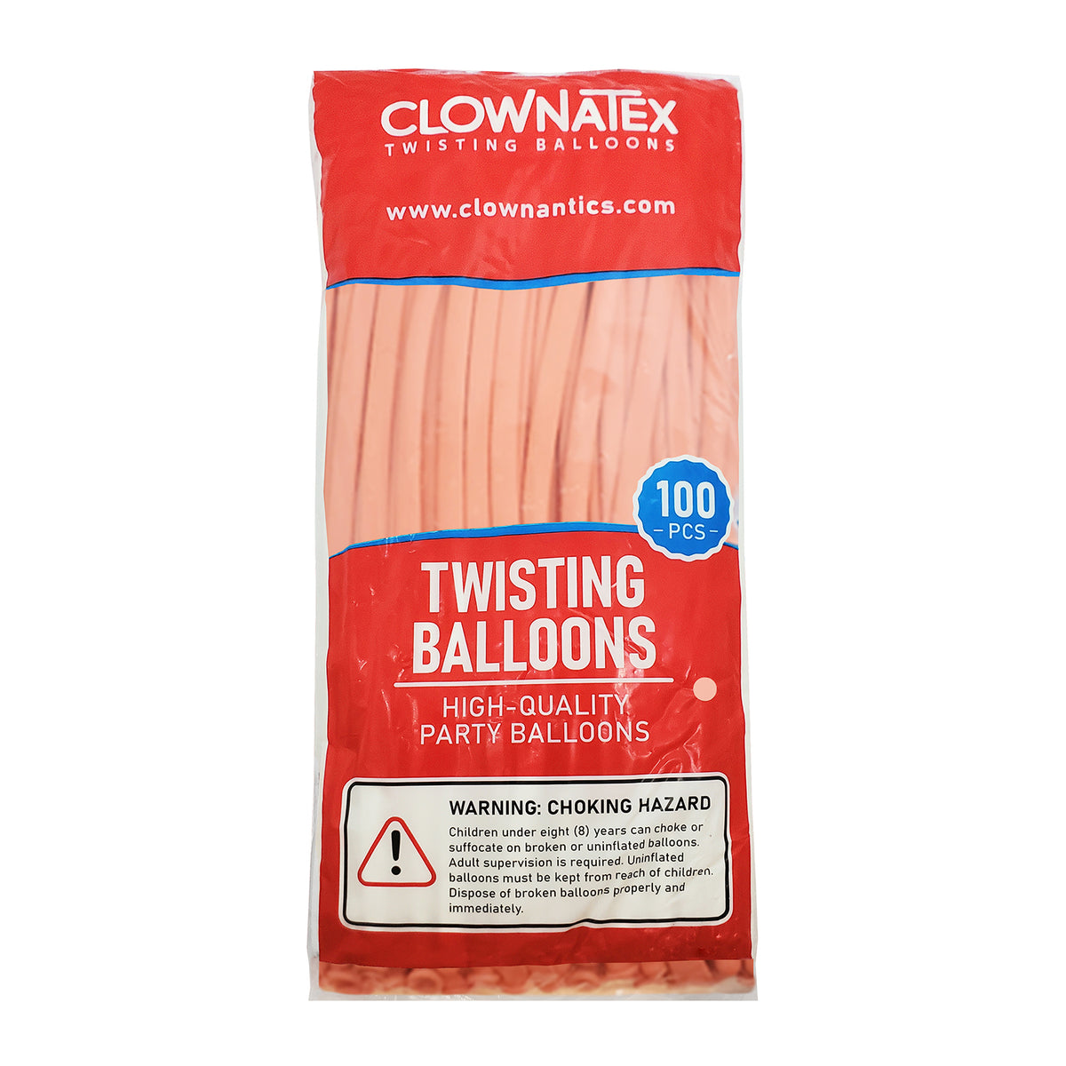 Clownatex 260 Twisting Balloons - Blush (100/bag)