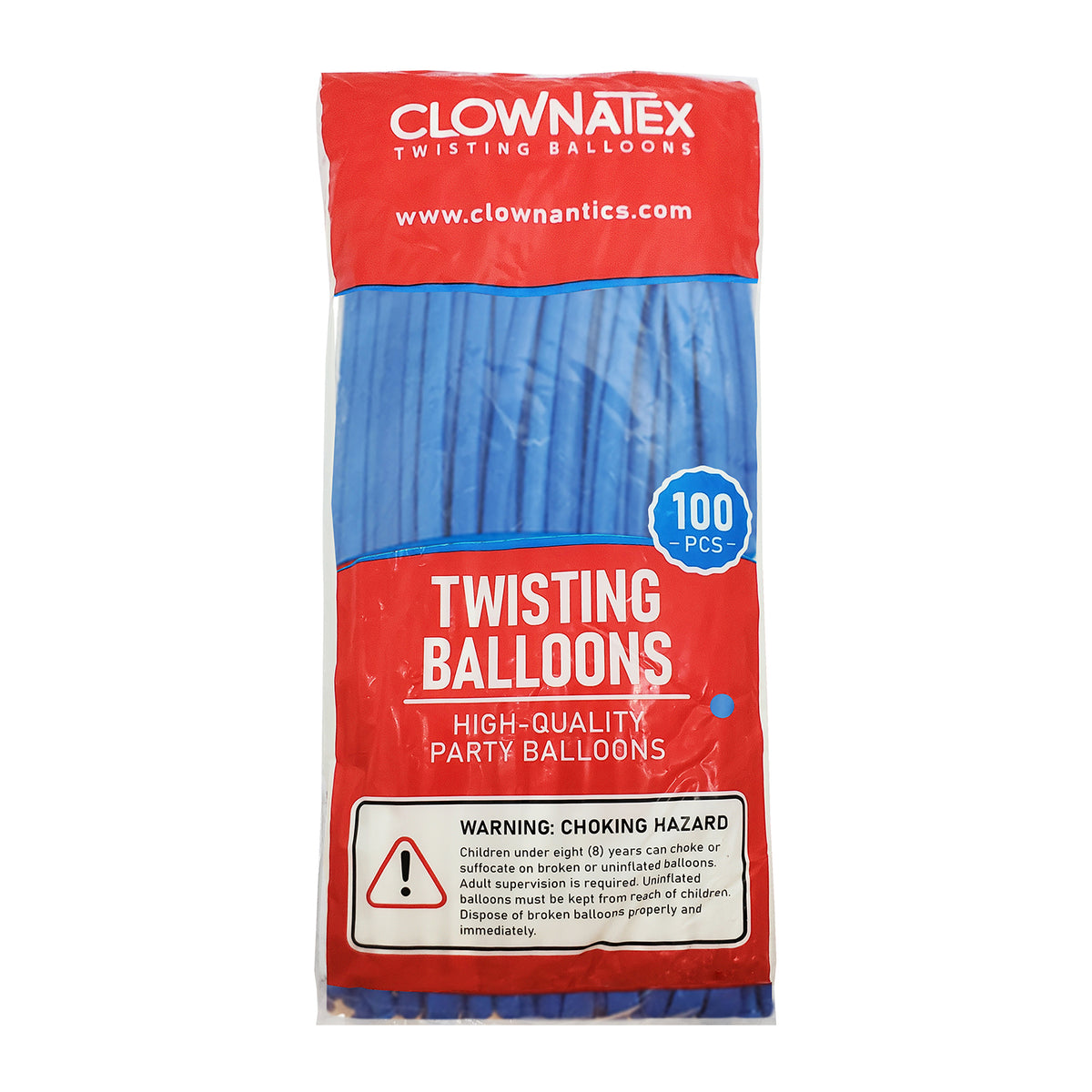 Clownatex 260 Twisting Balloons - Blue (100/bag)