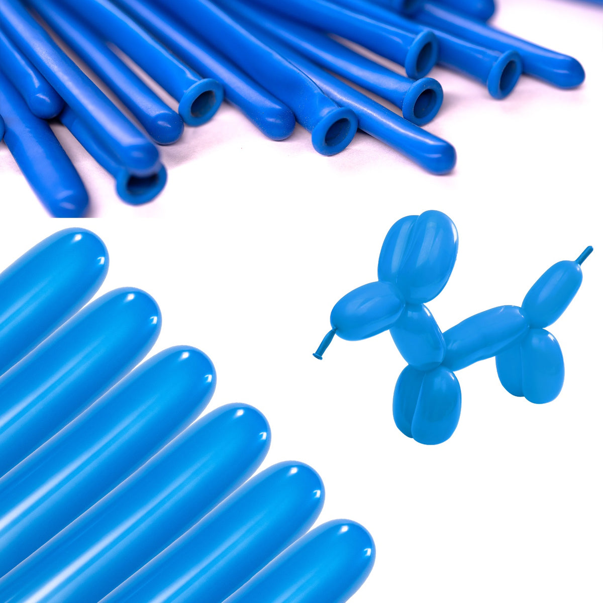 Clownatex 260 Twisting Balloons - Blue (100/bag)