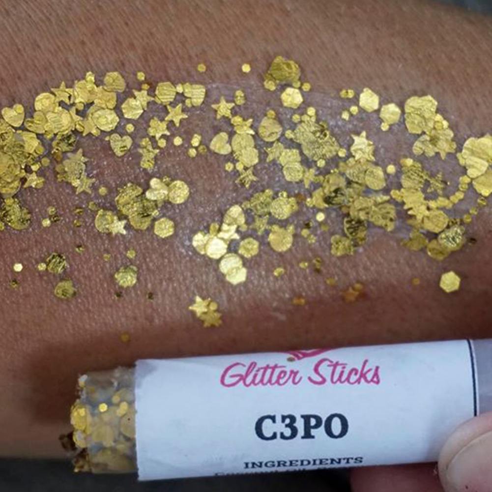 Creative Faces Glitter Stick - C3PO (3.5 gm/4.5 ml)