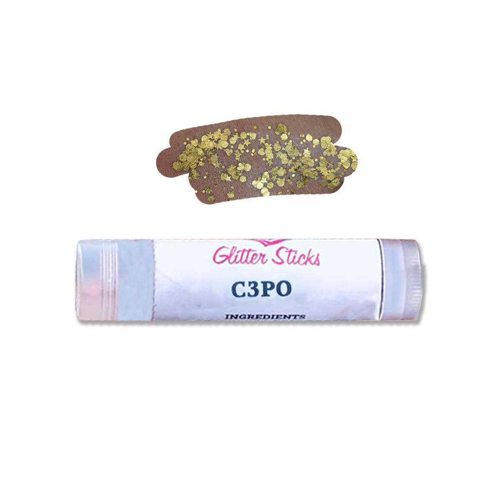 Creative Faces Glitter Stick - C3PO (3.5 gm/4.5 ml)