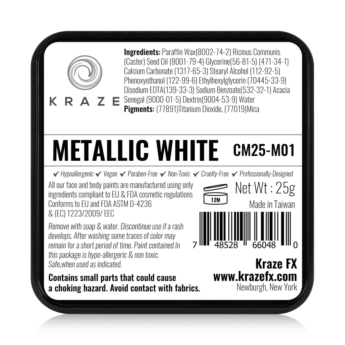 Kraze FX Face Paint - Metallic White (25 gm)