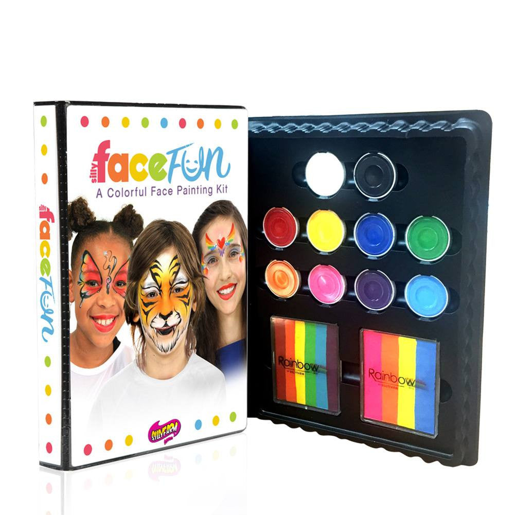 Silly Farm Deluxe Rainbow Face Fun Face Painting Kit