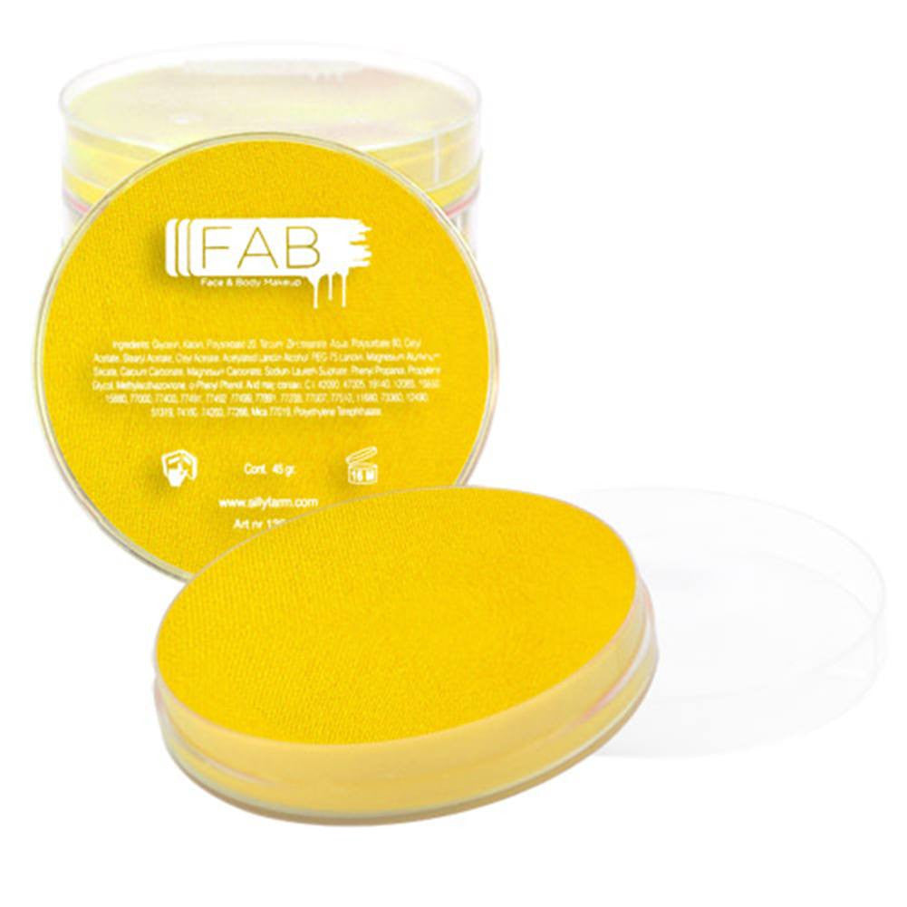 FAB Yellow Face Paint - Bright Yellow 044