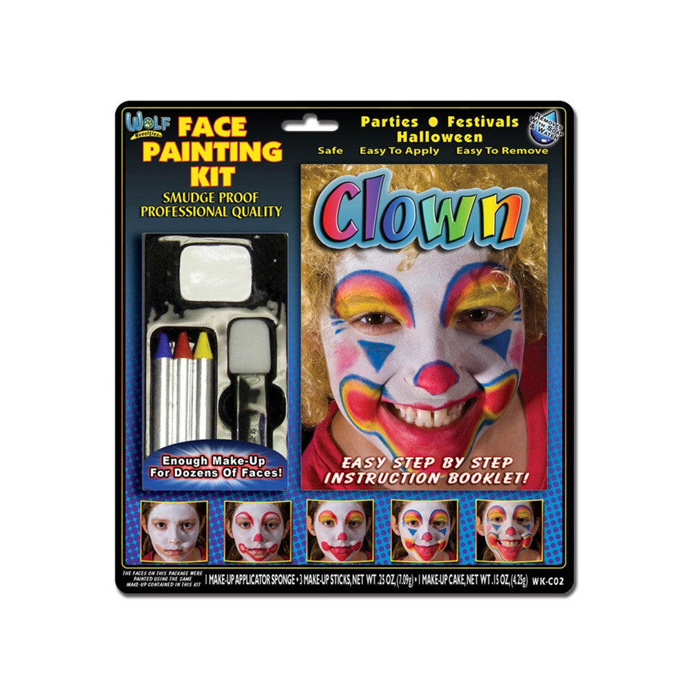 Wolfe Clown Face Painting Kit