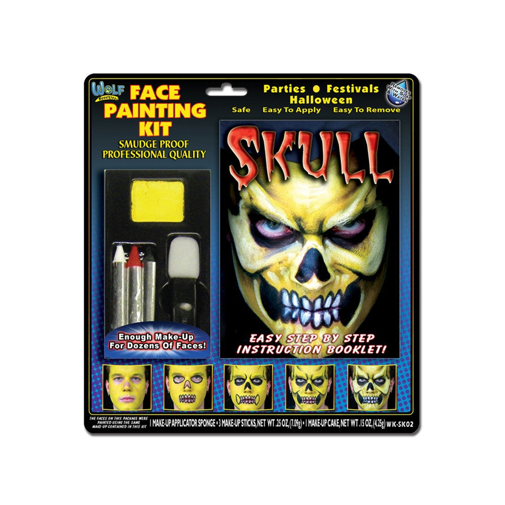 Wolfe Skull Face Painting Kit