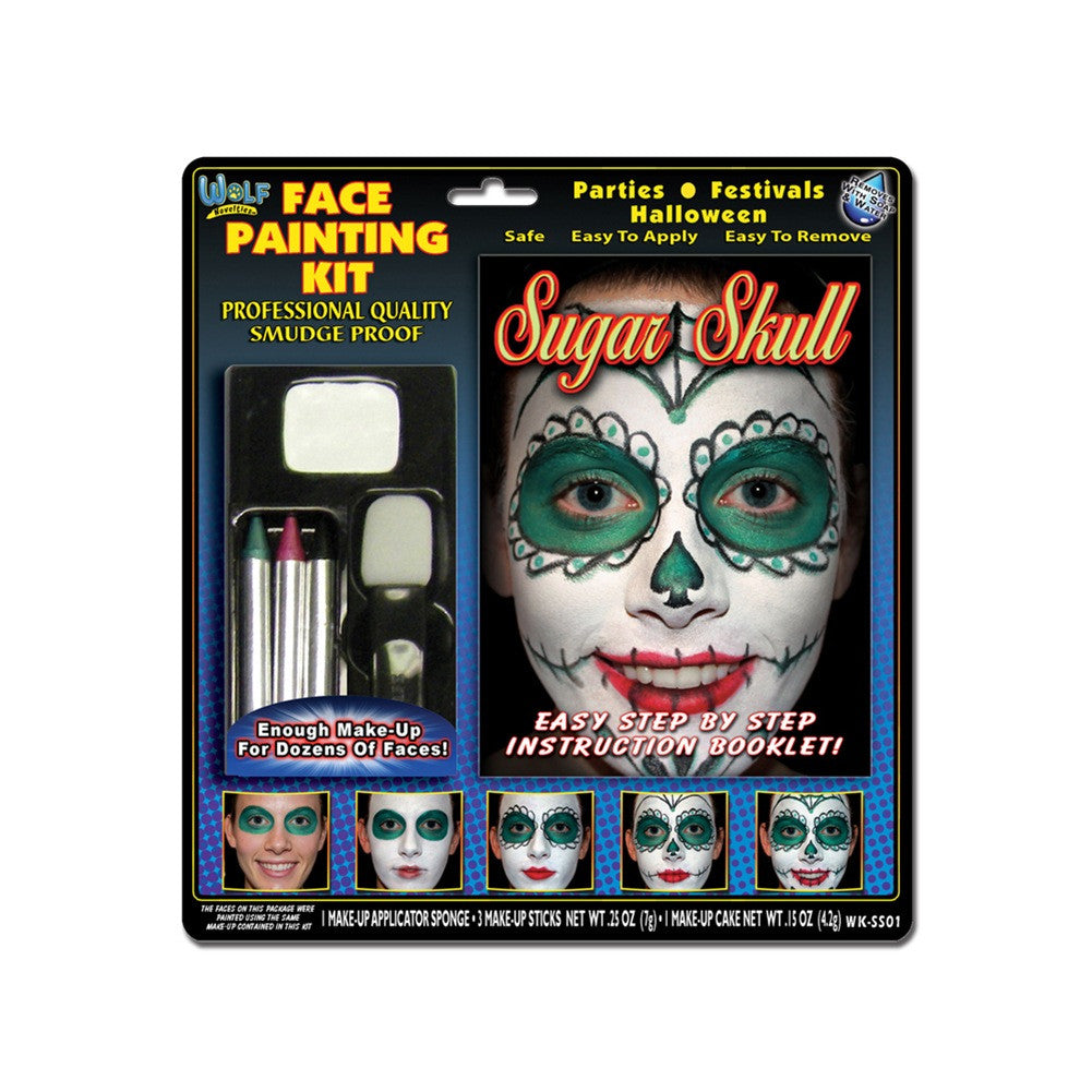 Wolfe Sugar Skull Face Paint Kits