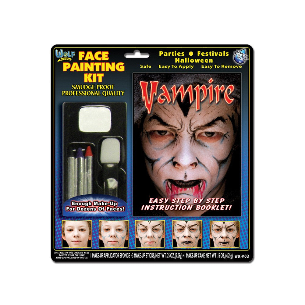 Wolfe Vampire Face Painting Kits (4 Colors)