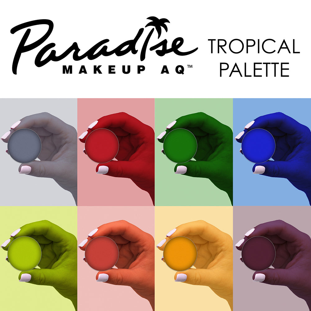 Paradise Tropical Face Paint Palettes (8 Colors)