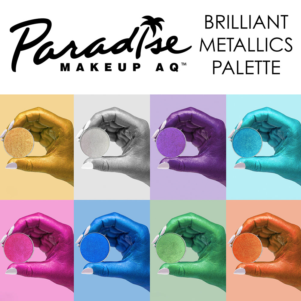 Paradise Palettes - Brilliant Metallic (8 Colors) 808-R