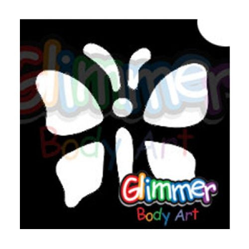 Glimmer Body Art Glitter Tattoo Stencils - Butterfly 10 (5/pack)