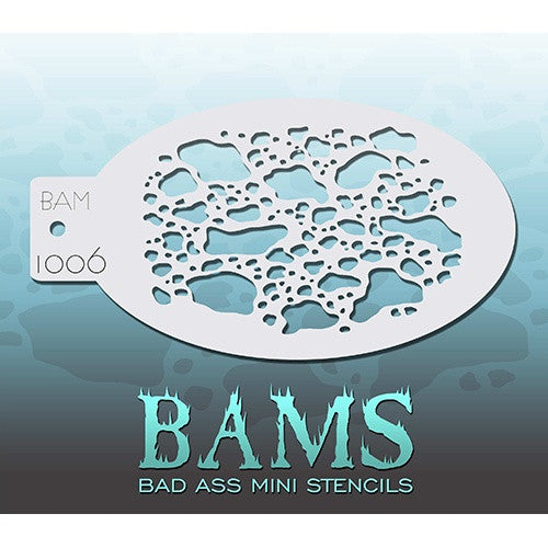 Bad Ass Mini Stencils - Clouded Leopard - BAM1006