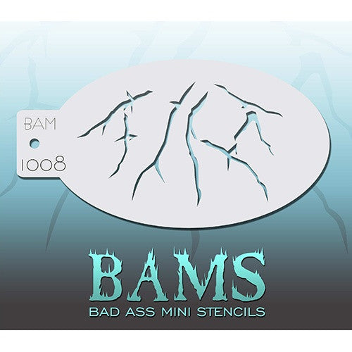 Bad Ass Mini Stencils - Cracks - BAM1008