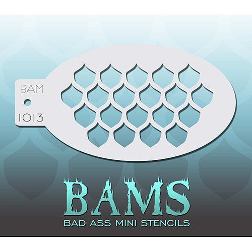 Bad Ass Mini Stencils - Fish Scales - BAM1013