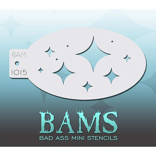 Bad Ass Mini Stencils - Diamond Stars - BAM1015