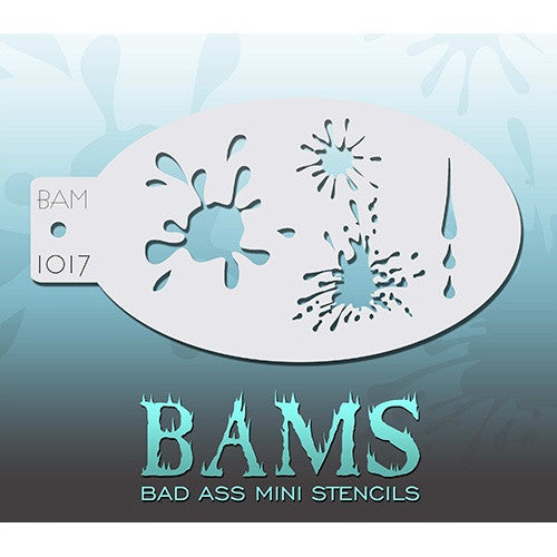 Bad Ass Mini Stencils - Splatters - BAM1017