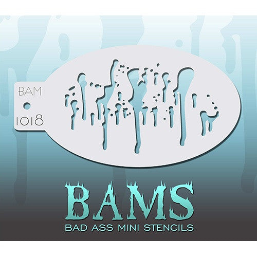 Bad Ass Mini Stencils - Drips - BAM1018