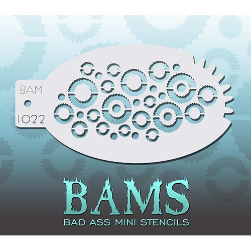 Bad Ass Mini Stencils - Gears - BAM1022
