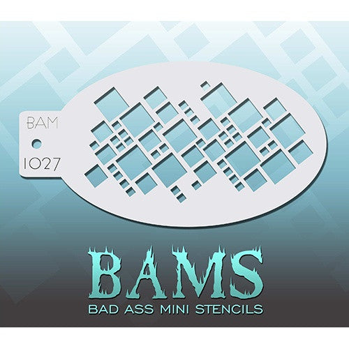Bad Ass Mini Stencils - Squares - BAM1027