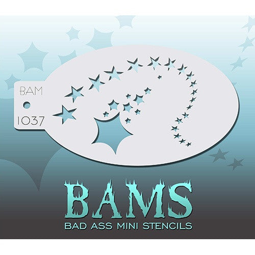 Bad Ass Mini Stencils - Shooting Stars - BAM1037