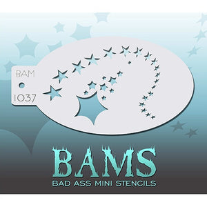 Bad Ass Mini Stencils - Shooting Stars - BAM1037