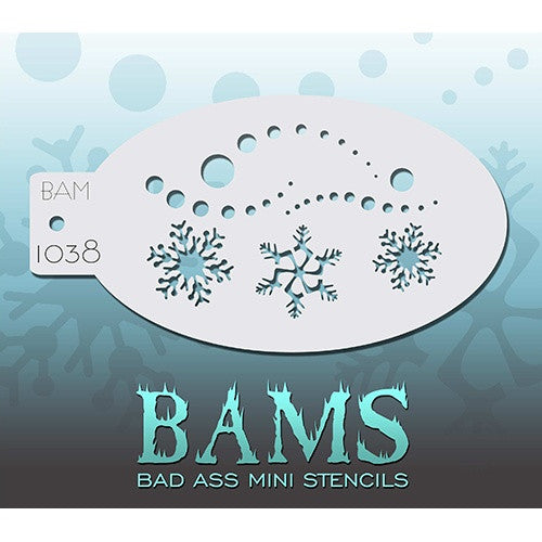 Bad Ass Mini Stencils - Snowy - BAM1038