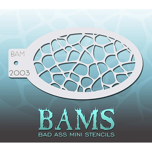 Bad Ass Mini Stencils - Turtle Shell - BAM2003