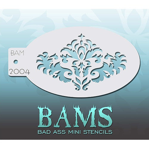 Bad Ass Mini Stencils - Damask - BAM2004
