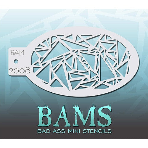 Bad Ass Mini Stencils - Prismatic - BAM2008